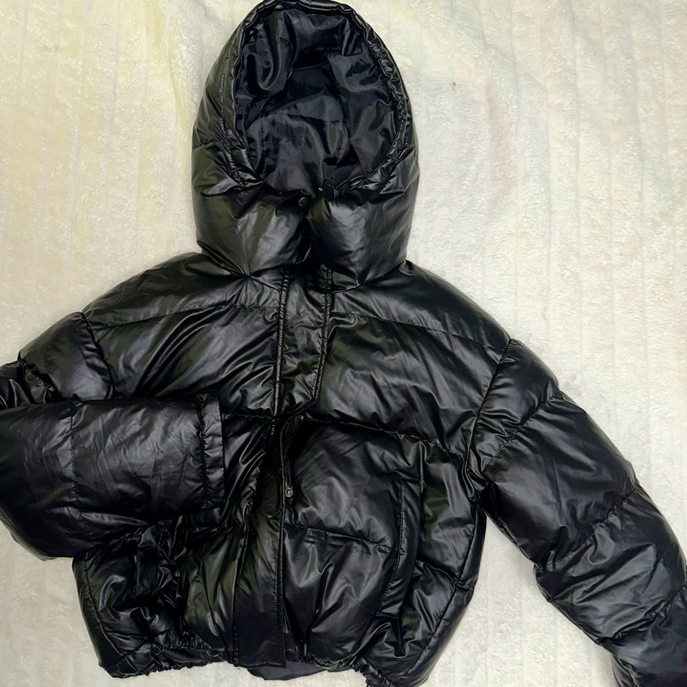 SHEIN Black Puffer Jacket